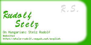 rudolf stelz business card
